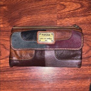 Vintage Fossil 12 card holder